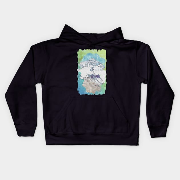 Mount Everest Kids Hoodie by KMSbyZet